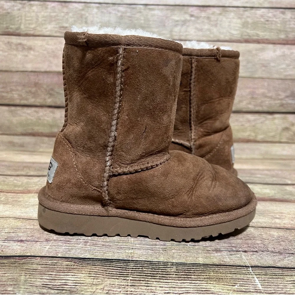 Ugg Brown Suede Classic Short Boots